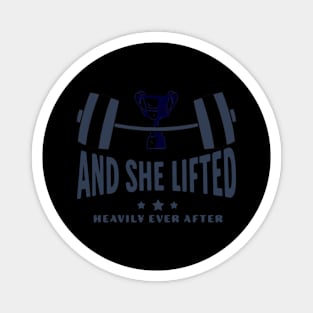 lifted heavily ever after, workout Magnet